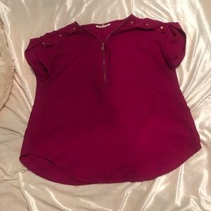 A purple blouse